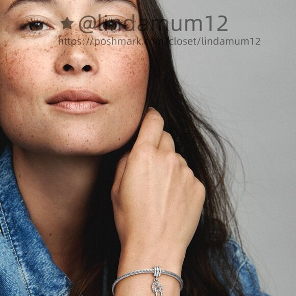 Pandora Interlocking Hearts Dangle Charm - Picture 4 of 4